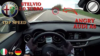 2021 Alfa Romeo Stelvio Veloce ti Acceleration TOP SPEED Autobahn POV Drive