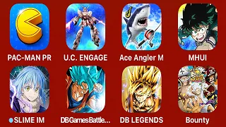 1 PAC-MAN PR 2 U.C.Engage 3 Ace Angler M 4 MHUI 5 SLIME IM 6 Dragon Ball Battle 6 DB LEGENDS