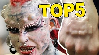 TOP 5 Nejbizarnějších tělesných modifikací