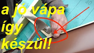 Vápalemez szakszerűen! Ha vápa, legyen jobb, így most egy süllyesztett vápa lemezelését láthatjátok