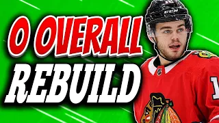 IMPOSSIBLE 0 OVERALL REBUILD ON NHL 22