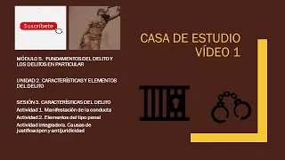 Módulo 5 | Sesión 4 |  Los elementos del injusto penal I