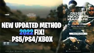 How to FIX Installation Suspended in COD Modern Warfare Multiplayer (PS4, PS5, Xbox)
