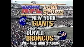 New York Giants Vs Denver Broncos 12/10/1989 (Full Game) Week 14