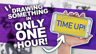 CONCEPT, SKETCH, & COLOR, ALL IN ONE HOUR!? | Filling a Spread in My Sketchbook