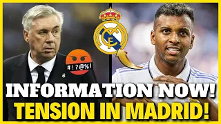 URGENT! PATIENCE FINISHED! ANCELOTTI DIFFERENT WITH RODRYGO! | Real Madrid News