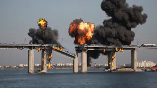 ちょうど今起こった！ クレミア橋の核爆撃でロシアの食糧輸送が失敗