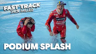 How to Celebrate a MotoGP Podium 🎉🇺🇸 | Fast Track