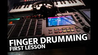 Finger Drumming Lesson / Tips Exercises Workflow Tutorial Layout Akai Mpc One, Mpc Live2 or similar