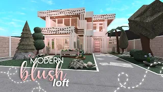 modern blush loft || 66k|| bloxburg speedbuild || nixilia