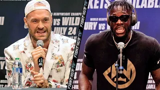 TYSON FURY VS DEONTAY WILDER 3 - FULL KICK OFF PRESS CONFERENCE & FACE OFF VIDEO