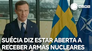 Líder da Suécia diz estar aberto a receber armas nucleares