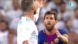 Sergio Ramos TROLLING Lionel Messi 16 8 2017   Real Madrid vs Barcelona 2 0   YouTube by football go