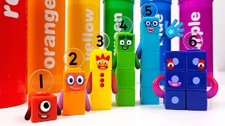 Learning with Numberblocks and Giant Crayons | Colors, Numbers, and Simple Math for Toddlers