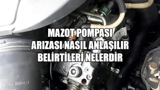 Mazot Pompası Arızası Nasıl Anlaşılır , Dizel Yakıt Pompası Arızası Belirtileri Nelerdir