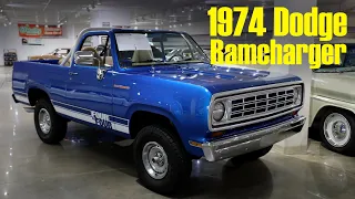 Beautifully Restored 1974 Dodge Ramcharger 4x4 from Gateway Classic Cars!!!