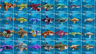 Hungry Shark World All Sharks Unlocked - XXL & Special Sharks