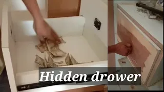 hidden drawer in wardrobe/secret locker/ secret drawer/hidden drawer