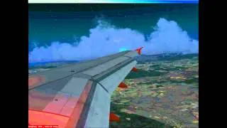 FSX- ILS approach into Malaga Runway 14