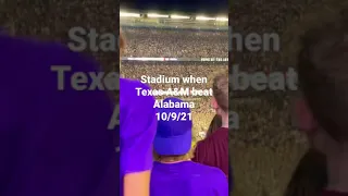 When Texas A&M beat Alabama! - 2021