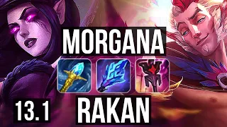 MORGANA & Caitlyn vs RAKAN & Ezreal (SUP) | Rank 1 Morg, 3/1/21, Rank 8 | TR Grandmaster | 13.1