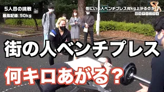 公園でベンチやってもらったら衝撃の記録がでたw