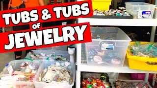 STERLING SILVER! | Garage Sale Jewelry to Flip on Ebay | Garage Sale With Me 2019 | Jewelry Haul