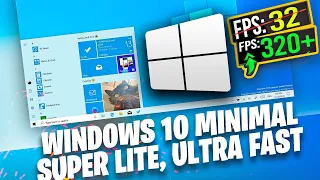 Windows 10 Lite - Super Tiny | Superlite Edition Ultra Fast | 100MB RAM Usage!