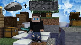 Minecraft mit Büromaus und Tastatur...