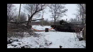 Буксировка танка тросом T&C 6 метров в ДНР