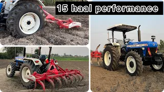{New Holland 3630 SE 4x4} Performance on 15 cultivator , ਨਵਾਂ 3630🎉 ਪਹਿਲੇ ਦਿਨ ਹੀ ਜੋੜ ਲਿਆ 15 ਹੱਲਾ ਤੇ🔥