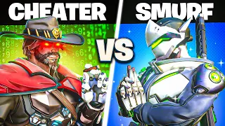 CHEATER vs SMURF - Who wins?! (Spectating Cheaters Overwatch 2)