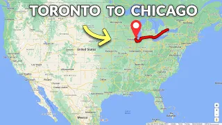 Toronto to Chicago US Road Trip: Drive Timelapse 4K