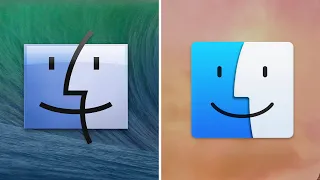 Apple OS X 10.9 vs 10.10 Icons!