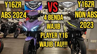 YAMAHA Y16ZR ABS VS Y16ZR NON ABS - 4 BENDA PLAYER Y16 WAJIB AMBIL TAHU !!!