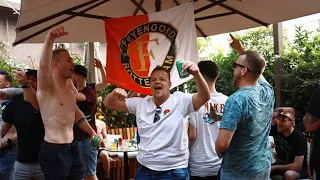 Feyenoord & AS Roma fans in high spirits ahead of Conference League final