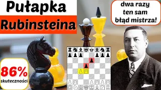 SZACHY 269# Pułapka Akiby Rubinsteina gambit hetmański. Pułapki szachowe, debiuty szachowe, triki.