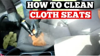 How To Clean Car Cloth Seats- Car Interior Steam Cleaning