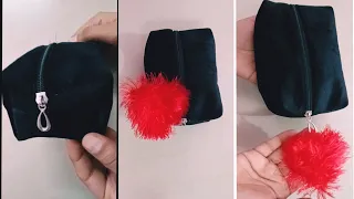 So Useful Purse Storage Bag Tutorial Cut And Sew Method || Indispensable DIY Zipper Pouch Bag Ideas