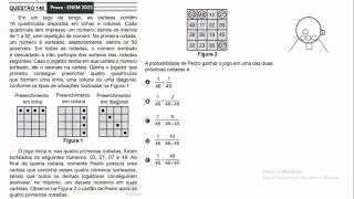 Em um jogo de bingo, as cartelas contêm16 quadrículas dispostas em linhas e colunas...