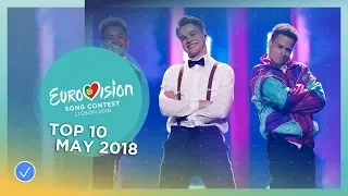 TOP 10: Most watched in May 2018 - Eurovision Song Contest