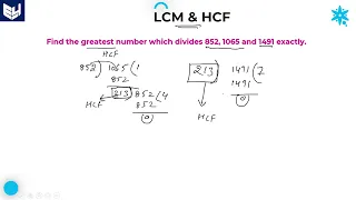 LCM & HCF | find Greatest number | Aptitude | Part- 05 | Bharath Kumar