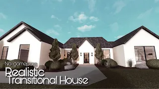 BLOXBURG: Realistic Transitional House | No-Gamepass |  Speedbuild | Roblox Bloxburg