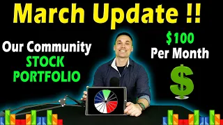 $100/Month Budget Stock Portfolio - March Update!!