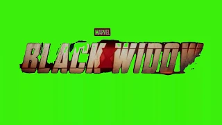 Black widow in green screen video