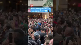 Nickelback played “Savin’ Me” at the TIFF Street Fest #toronto #tiff #music #film