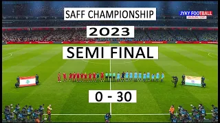 PES - LEBANON VS INDIA SEMI FINAL SAFF Championship 2023 - Full Match All Goals HD - Gameplay PC