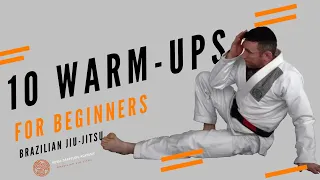 10 Brazilian Jiu-Jitsu solo warm up movements for beginners, with progressions