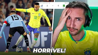 Brasil 0 x 2 Uruguai - SELEÇÃO BRASILEIRA HORROROSA, PÉSSIMA, RIDÍCULA... 🇧🇷