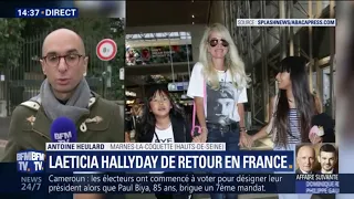 Avant la sortie de l'album posthume de Johnny Hallyday, Laeticia est de retour en France